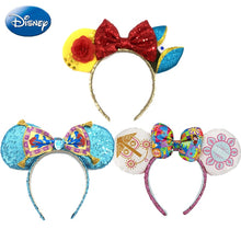 Load image into Gallery viewer, Disney Parks Beauty And Beast Aladdin Magic Carpet Mickey Mouse Ears Girls Women Hairband Party Hair-Bands Plush Toy Head Hoop